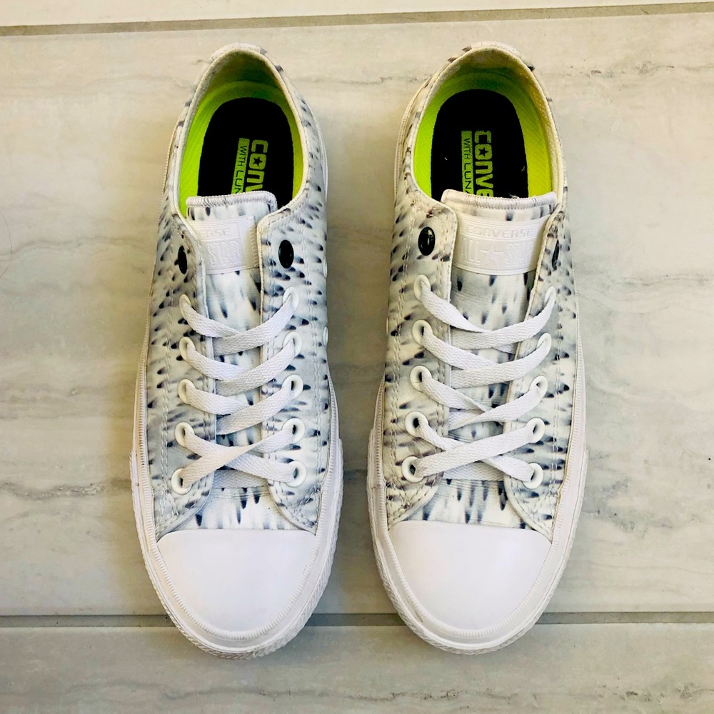 Converse shoes with unique pattern